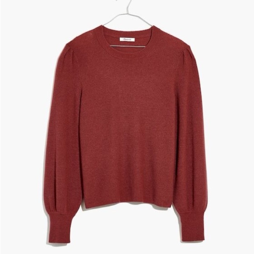 Madewell Baybrook Pullover Sweater in Dusty Plum